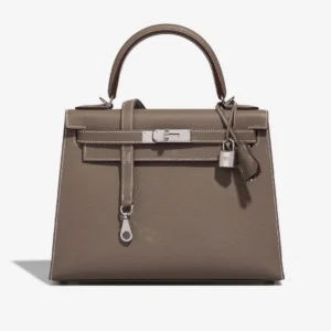 Premium Hermès Replica Kelly 28 Epsom Etoupe PHW | DLF