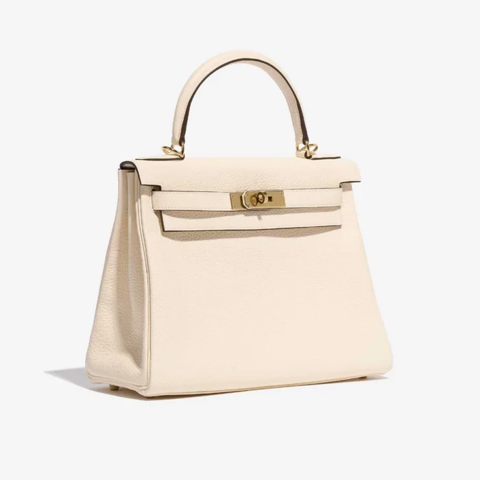 Premium Hermès Replica Kelly 28 Taurillon Clemence Nata GHW - Direct Luxury Fashion - Image 4