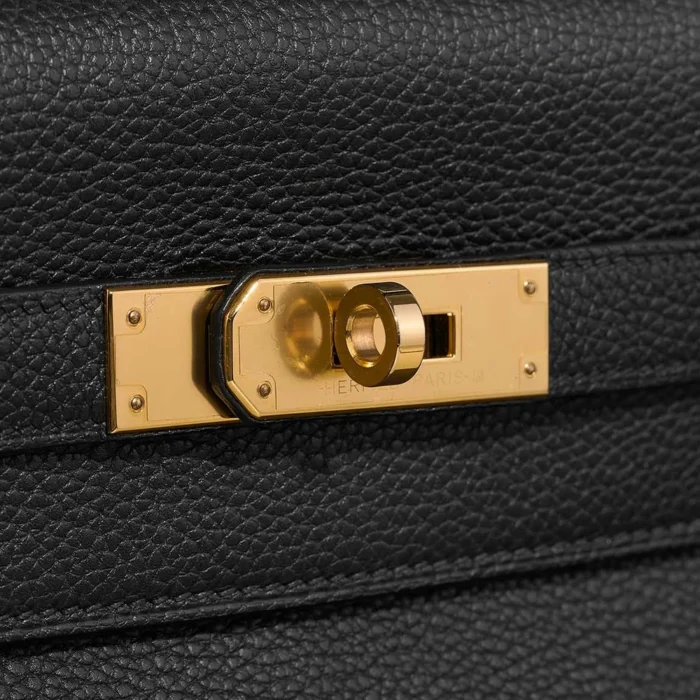 Premium Hermès Replica Kelly 28 Togo Black GHW - Direct Luxury Fashion - Image 7