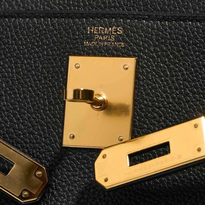 Premium Hermès Replica Kelly 28 Togo Black GHW - Direct Luxury Fashion - Image 6