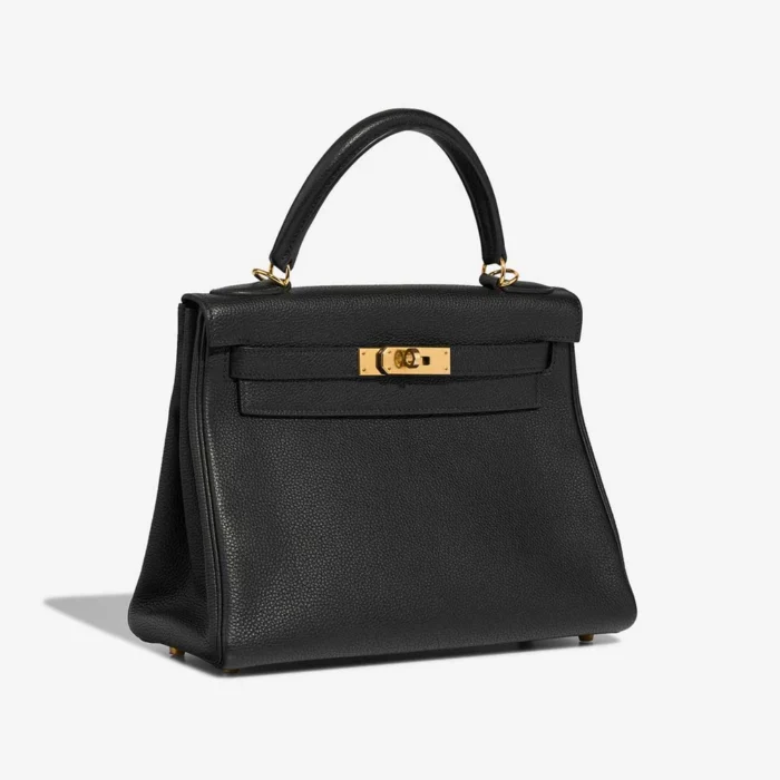 Premium Hermès Replica Kelly 28 Togo Black GHW - Direct Luxury Fashion - Image 4
