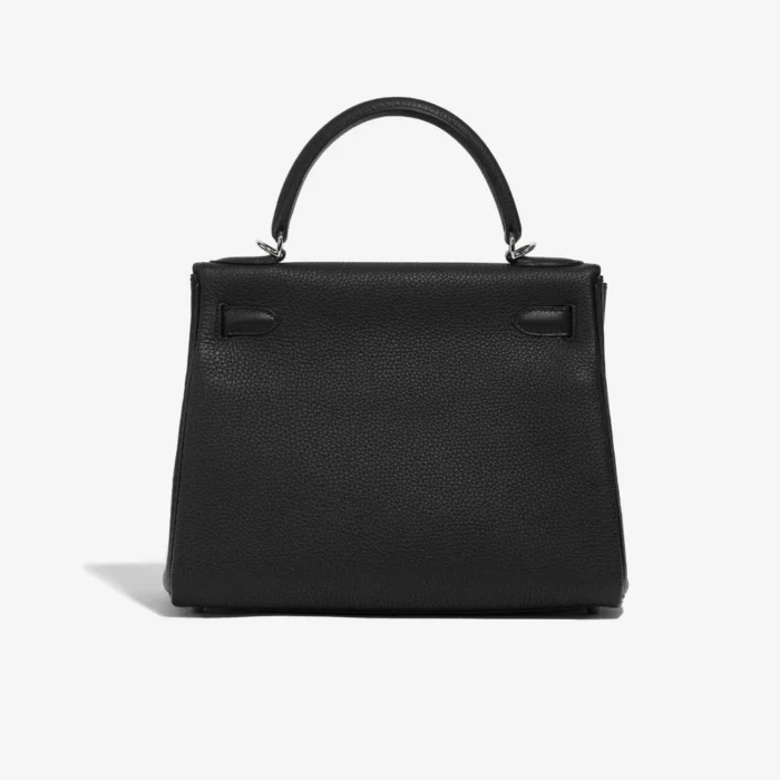 Premium Hermès Replica Kelly 28 Togo Black PHW - Direct Luxury Fashion - Image 2