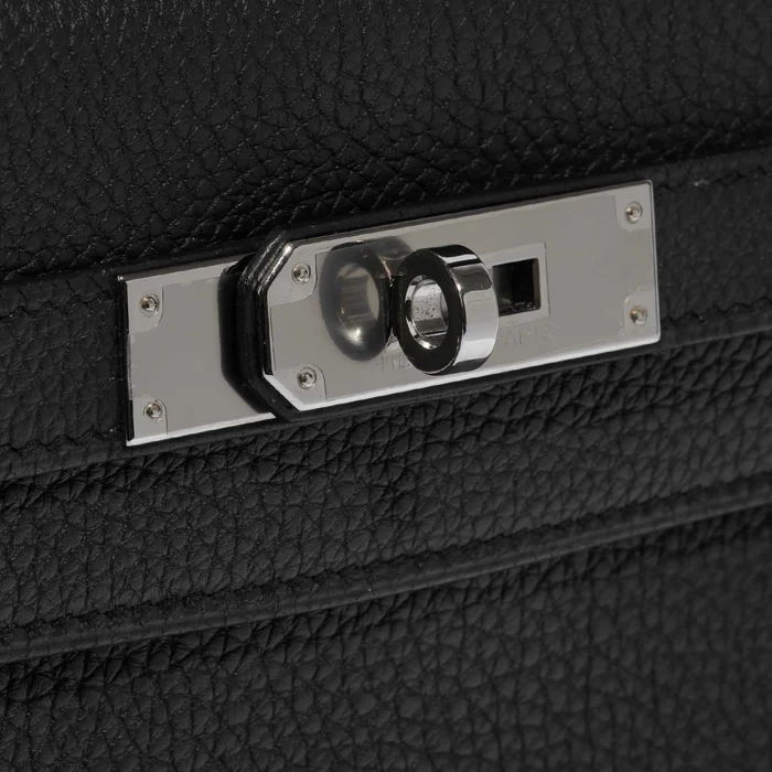 Premium Hermès Replica Kelly 28 Togo Black PHW - Direct Luxury Fashion - Image 7