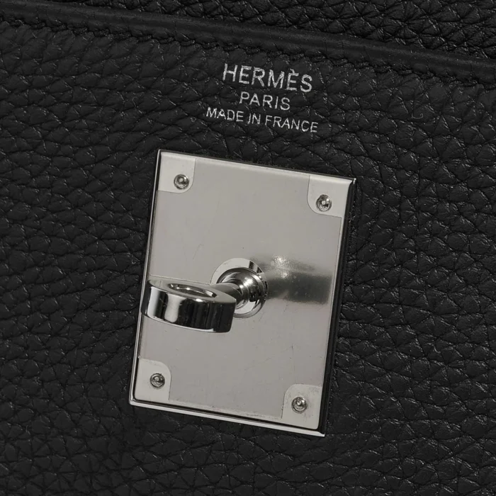 Premium Hermès Replica Kelly 28 Togo Black PHW - Direct Luxury Fashion - Image 6