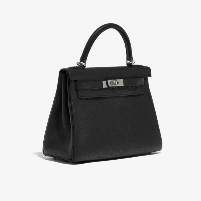 Premium Hermès Replica Kelly 28 Togo Black PHW - Direct Luxury Fashion - Image 4