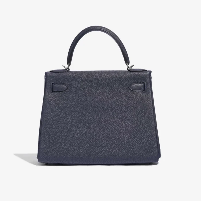 Premium Hermès Replica Kelly 28 Togo Blue Nuit PHW - Direct Luxury Fashion - Image 2