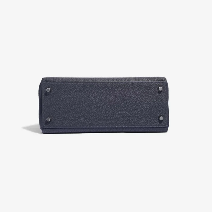 Premium Hermès Replica Kelly 28 Togo Blue Nuit PHW - Direct Luxury Fashion - Image 3