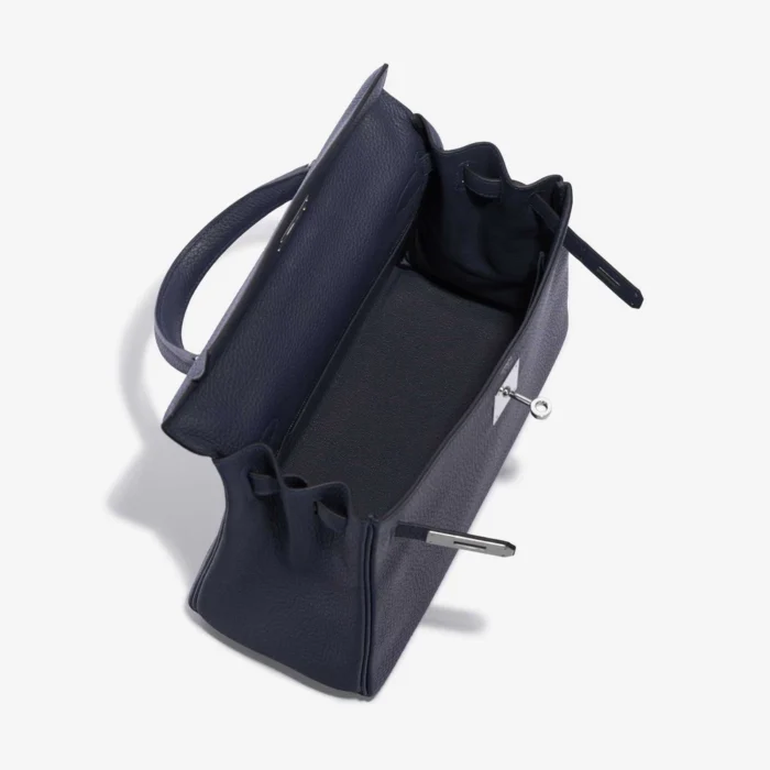 Premium Hermès Replica Kelly 28 Togo Blue Nuit PHW - Direct Luxury Fashion - Image 5
