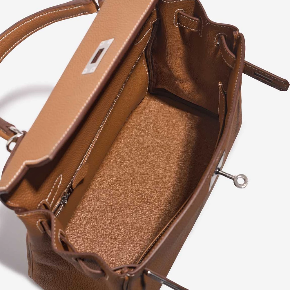 Premium Hermès Replica Kelly 28 Togo Gold PHW - Direct Luxury Fashion - Image 5