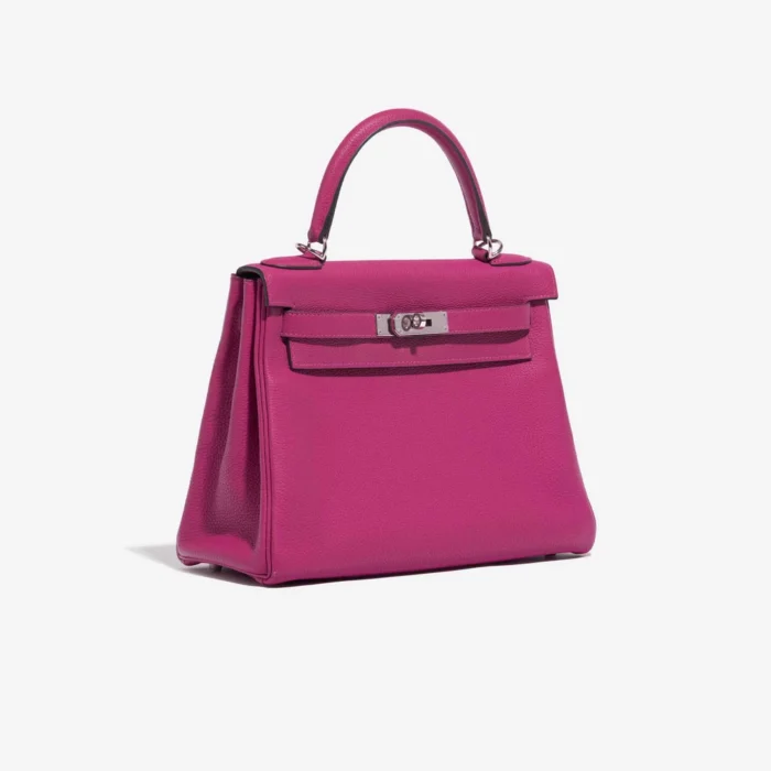 Premium Hermès Replica Kelly 28 Togo Rose Pourpre PHW - Direct Luxury Fashion - Image 4