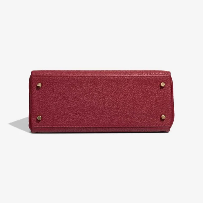 Premium Hermès Replica Kelly 28 Togo Rouge Grenat GHW - Direct Luxury Fashion - Image 3