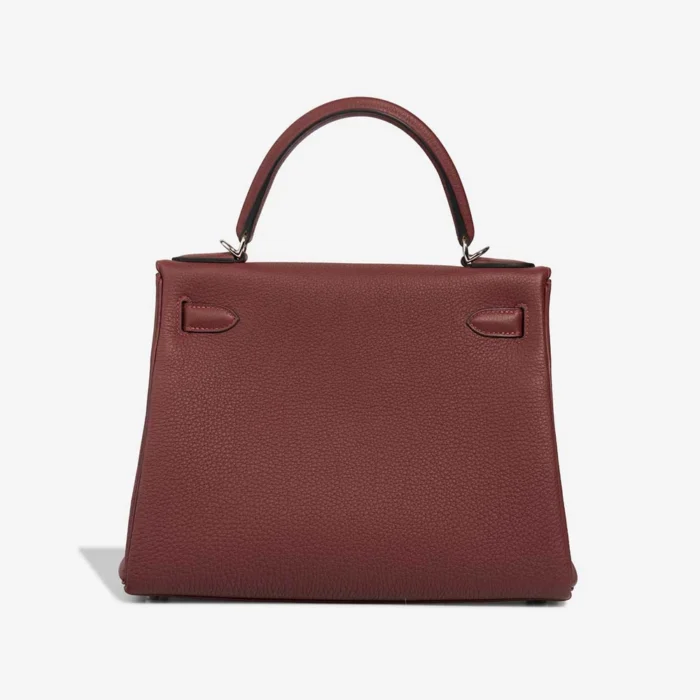 Premium Hermès Replica Kelly 28 Togo Rouge H PHW - Direct Luxury Fashion - Image 2