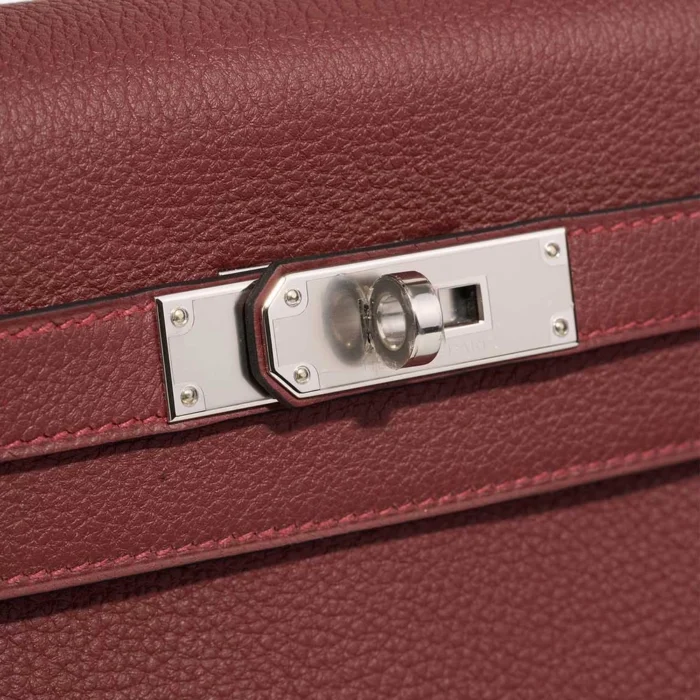 Premium Hermès Replica Kelly 28 Togo Rouge H PHW - Direct Luxury Fashion - Image 7