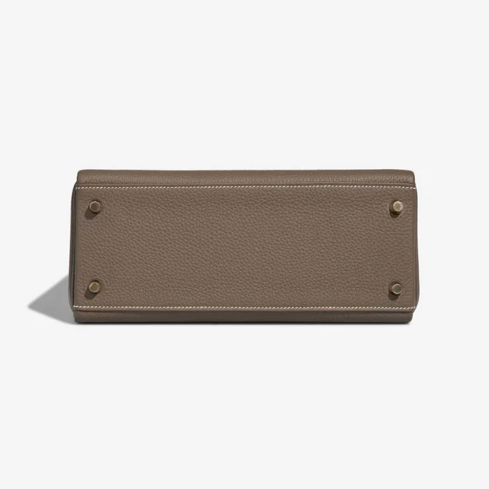 Premium Hermès Replica Kelly 28 Togo Etoupe GHW - Direct Luxury Fashion - Image 3