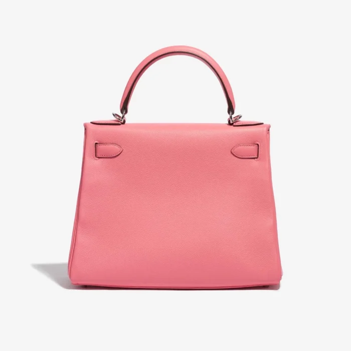 Premium Hermès Replica Kelly 28 Verso Evercolor Rose D’ete/Terre Battue PHW - Direct Luxury Fashion - Image 2