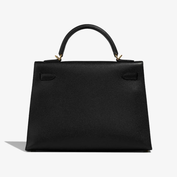 Premium Hermès Replica Kelly 32 Ardennes Black GHW - Direct Luxury Fashion - Image 2