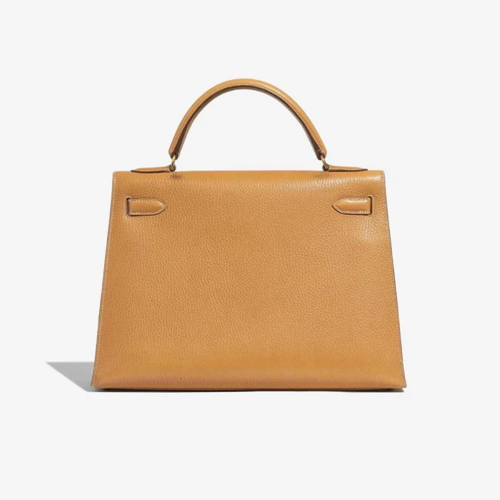 Premium Hermès Replica Kelly 32 Ardennes Moutarde GHW - Direct Luxury Fashion - Image 2