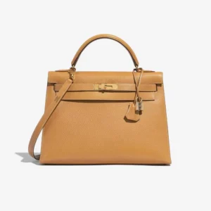 Premium Hermès Replica Kelly 32 Ardennes Moutarde GHW | Direct Luxury