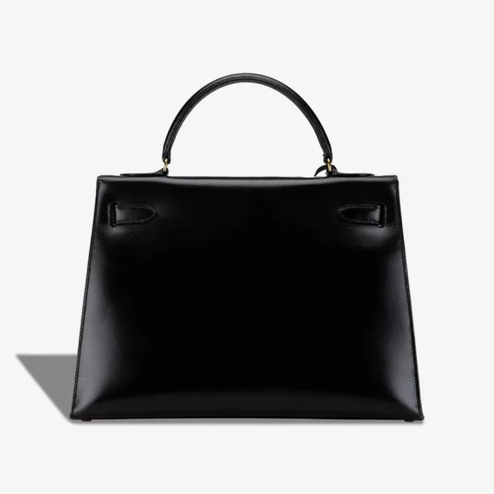 Premium Hermès Replica Kelly 32 Box Black GHW - Direct Luxury Fashion - Image 2