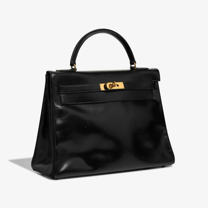 Premium Hermès Replica Kelly 32 Box Black GHW - Direct Luxury Fashion - Image 4