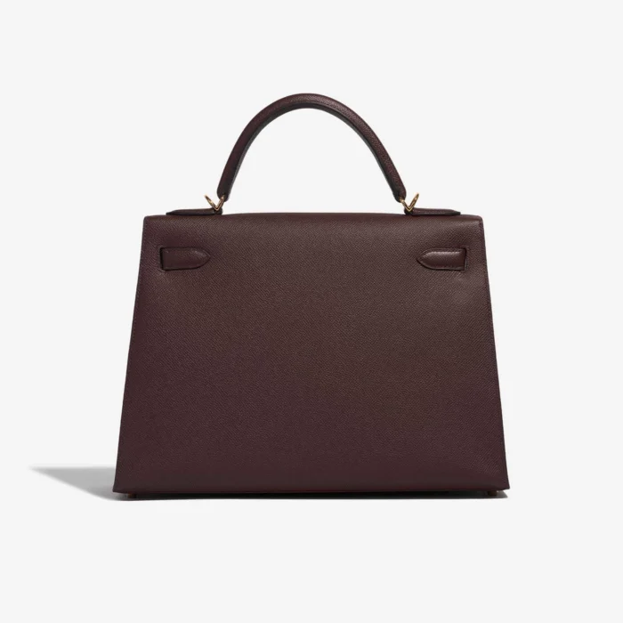 Premium Hermès Replica Kelly 32 Epsom Bordeaux GHW - Direct Luxury Fashion - Image 2