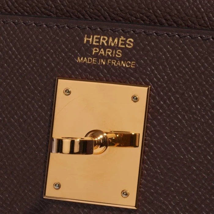 Premium Hermès Replica Kelly 32 Epsom Bordeaux GHW - Direct Luxury Fashion - Image 6
