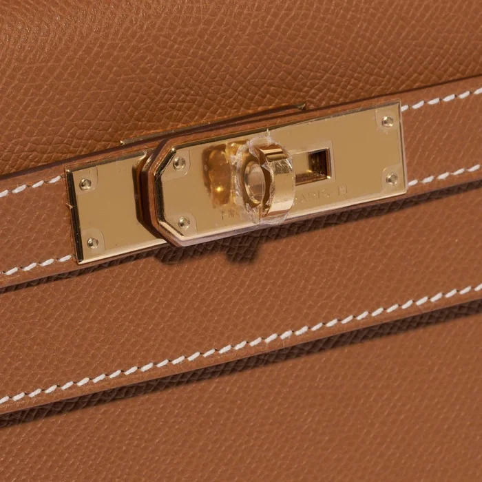 Premium Hermès Replica Kelly 32 Epsom Gold GHW - Direct Luxury Fashion - Image 7