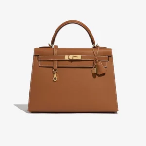 Premium Hermès Replica Kelly 32 Epsom Gold GHW | Direct Luxury