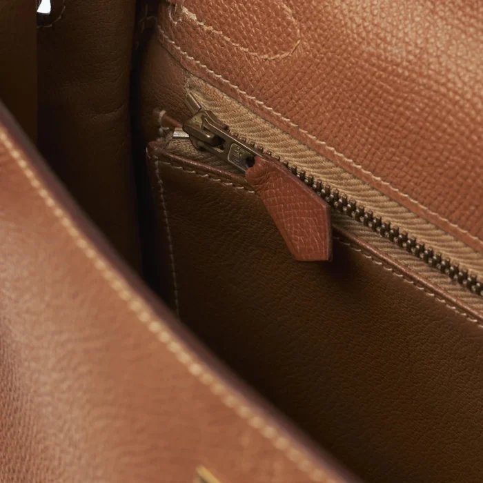 Premium Hermès Replica Kelly 32 Epsom Gold GHW - Direct Luxury Fashion - Image 5