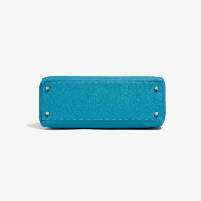 Premium Hermès Replica Kelly 32 Togo Blue Izmir PHW - Direct Luxury Fashion - Image 3