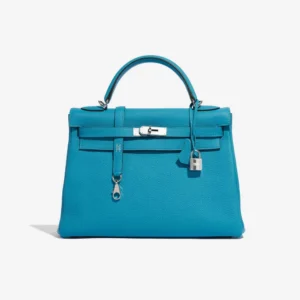 Premium Hermès Replica Kelly 32 Togo Blue Izmir PHW
