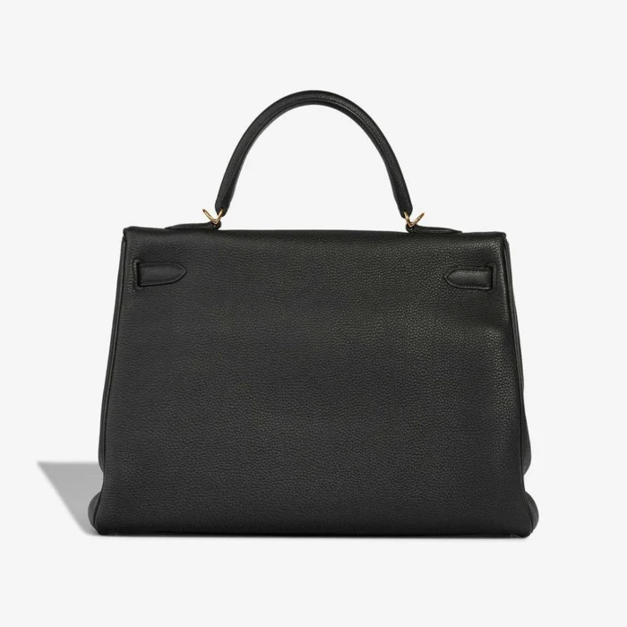 Premium Hermès Replica Kelly 35 Togo Black GHW - Direct Luxury Fashion - Image 2