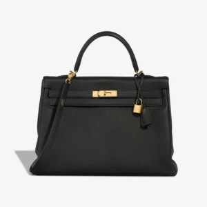 Premium Hermès Replica Kelly 35 Togo Black GHW - Direct Luxury Fashion