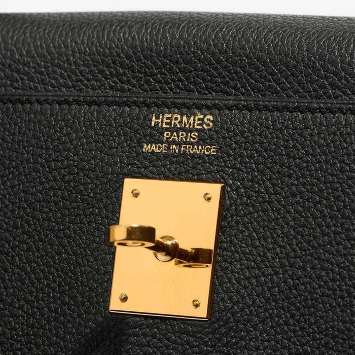 Premium Hermès Replica Kelly 35 Togo Black GHW - Direct Luxury Fashion - Image 6