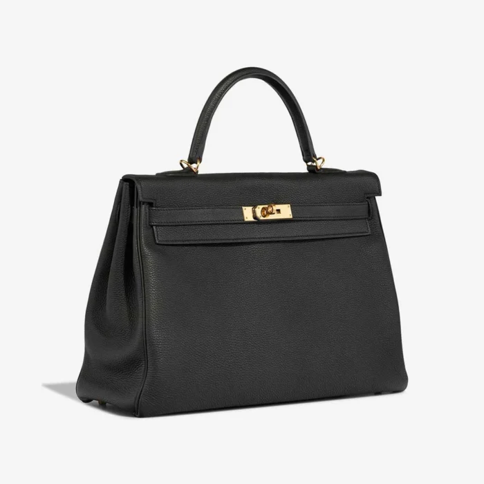 Premium Hermès Replica Kelly 35 Togo Black GHW - Direct Luxury Fashion - Image 4