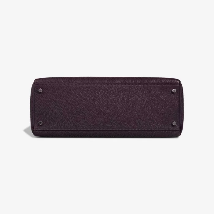 Premium Hermès Replica Kelly 35 Togo Raisin/Sienne PHW - Direct Luxury Fashion - Image 3