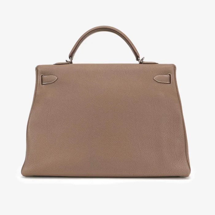 Premium Hermès Replica Kelly 40 Togo Etoupe PHW - Direct Luxury Fashion - Image 2