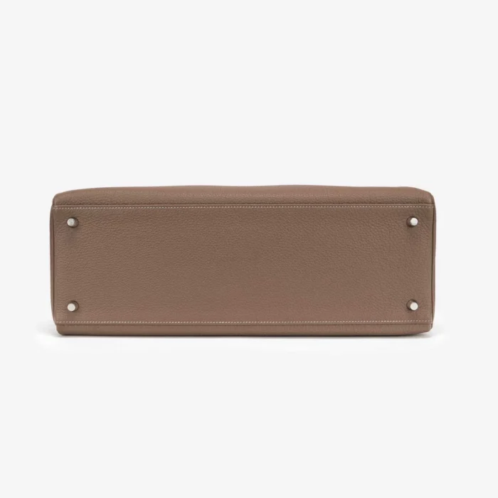 Premium Hermès Replica Kelly 40 Togo Etoupe PHW - Direct Luxury Fashion - Image 3