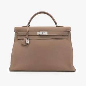 Premium Hermès Replica Kelly 40 Togo Etoupe PHW | Direct Luxury