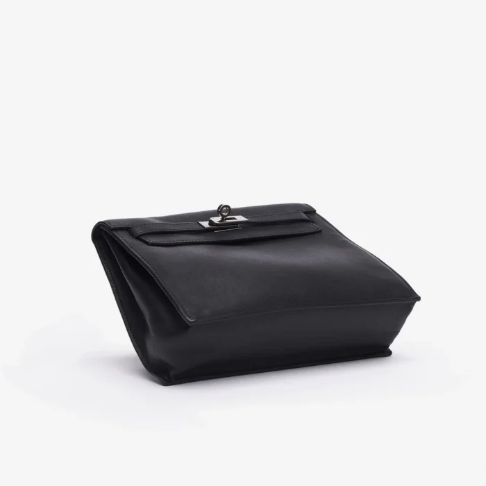 Premium Hermès Replica Kelly Danse Swift Noir PHW - Direct Luxury Fashion - Image 3
