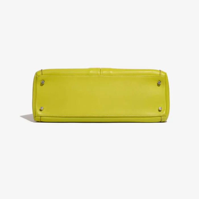 Premium Hermès Replica Kelly Lakis 35 Swift Lime PHW - Direct Luxury Fashion - Image 3