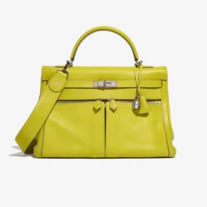 Premium Hermès Replica Kelly Lakis 35 Swift Lime PHW – Direct Luxury