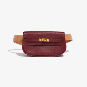 Premium Hermès Replica Kelly Pochette Bordeaux/Gold | DLF