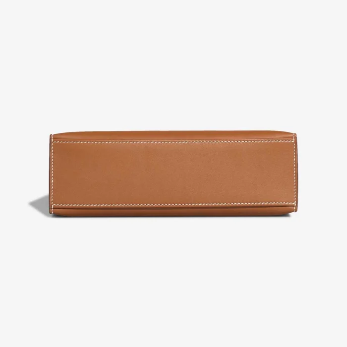 Premium Hermès Replica Kelly Pochette Swift Gold PHW - Direct Luxury Fashion - Image 3