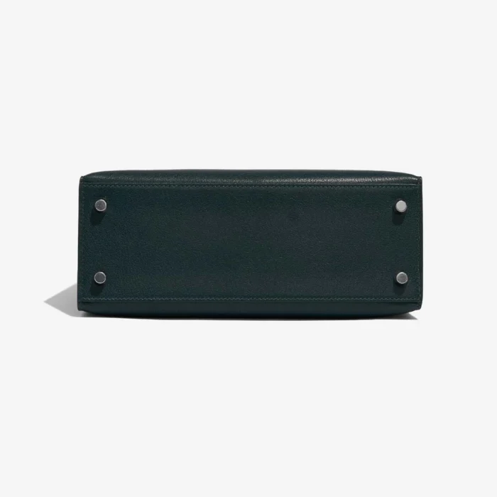 Premium Hermès Replica Kelly Sellier 25 Chevre Chamkila Vert Cypress PHW - Direct Luxury Fashion - Image 3