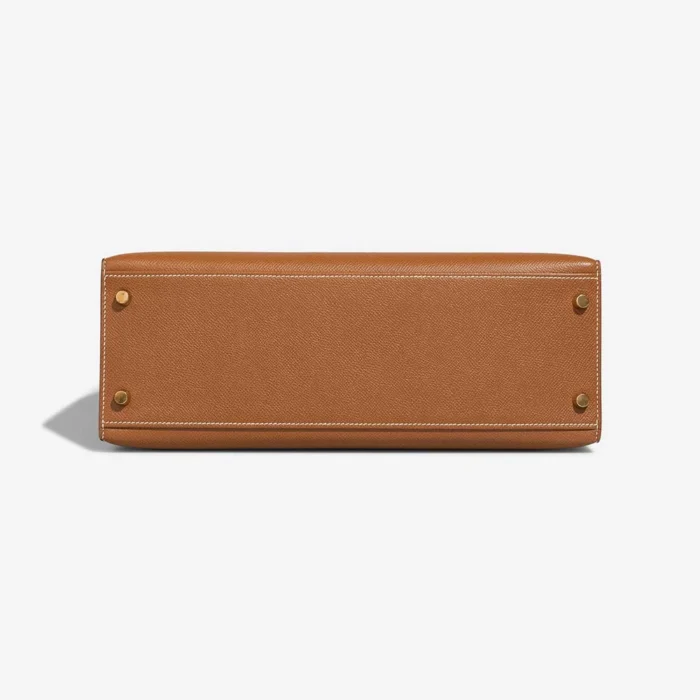 Premium Hermès Replica Kelly Sellier 32 Epsom Gold GHW - Direct Luxury Fashion - Image 3