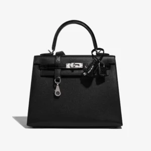 Premium Hermès Replica Kelly Touch 25 Black PHW - Direct Luxury