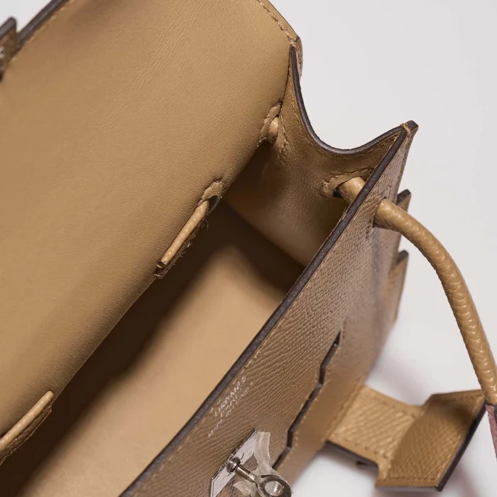 Premium Hermès Replica Kellydole Picto Epsom Chai/Mauve/Terre Battue/Celeste PHW - Direct Luxury Fashion - Image 4