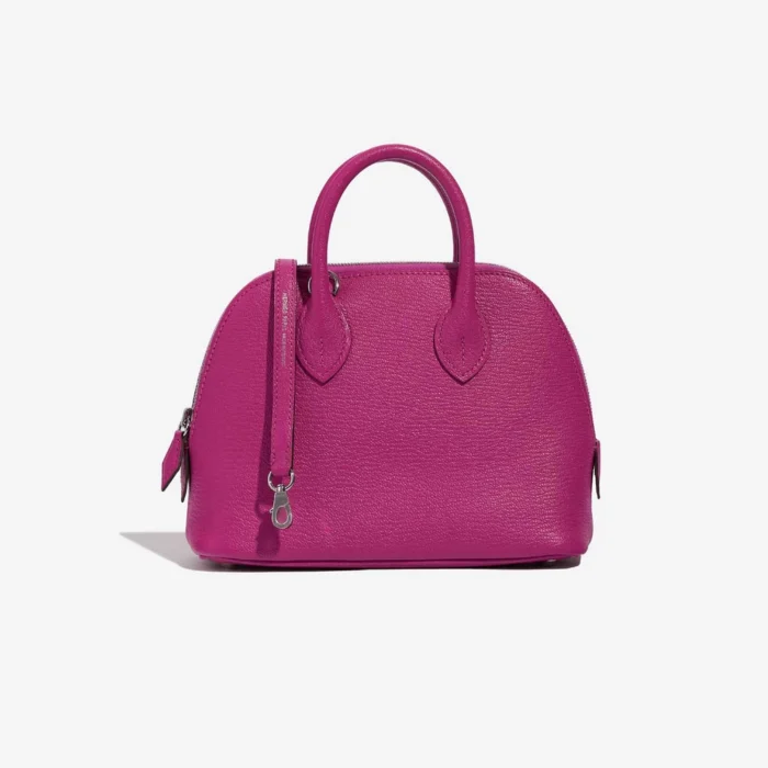 Premium Hermès Replica Mini Bolide 20 Chevre Mysore Rose PHW