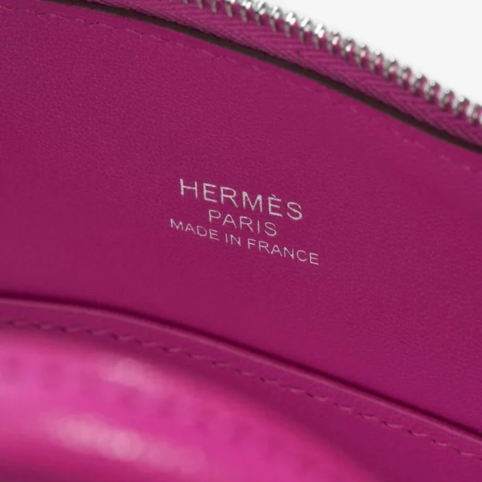 Premium Hermès Replica Mini Bolide 20 Chevre Mysore Rose Pourpre PHW - Direct Luxury Fashion - Image 6